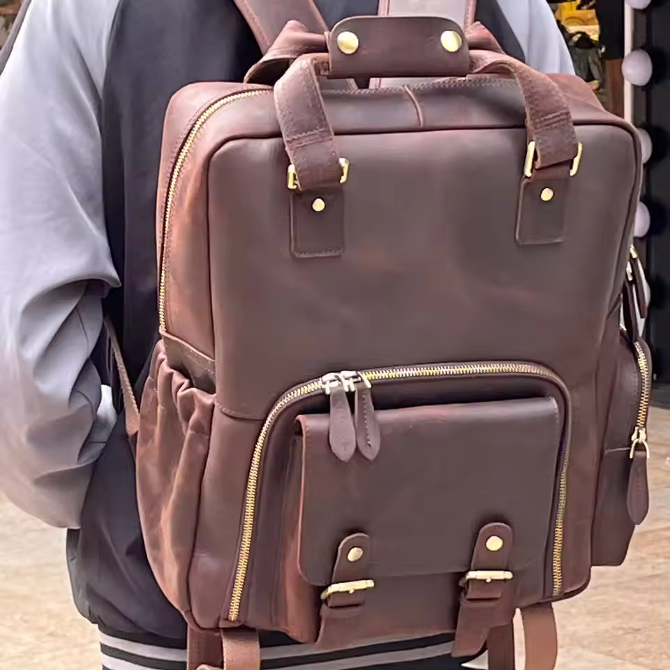 Vintage Leather Backpack