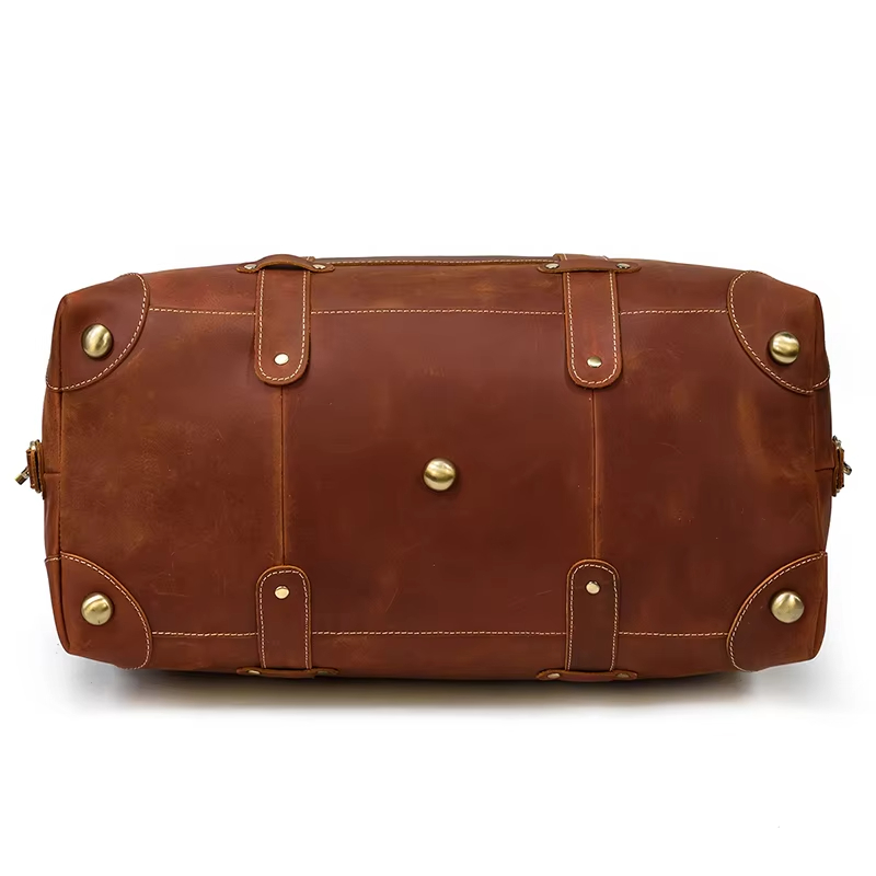 Leather Travel Duffel Bag