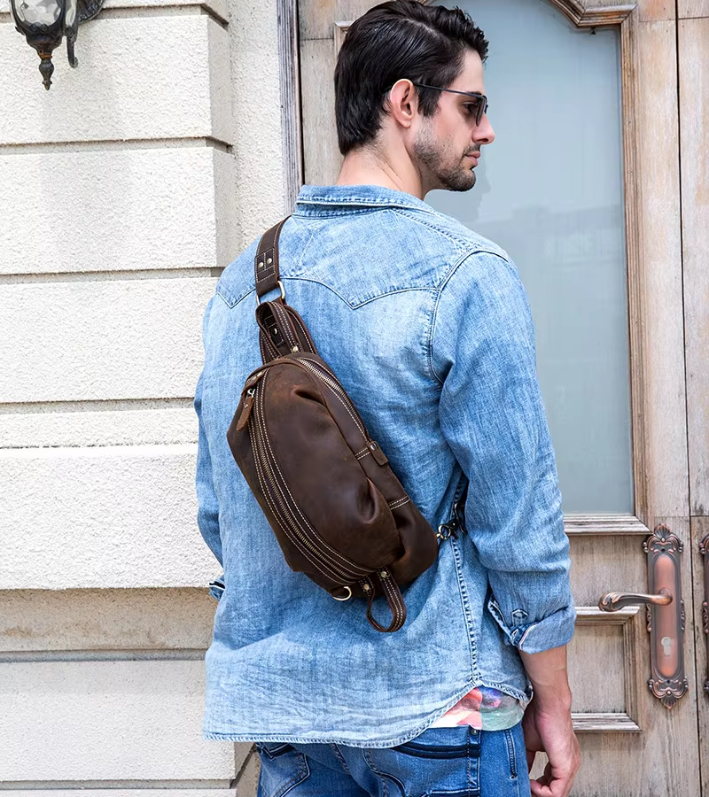 Vintage Leather Sling Bag