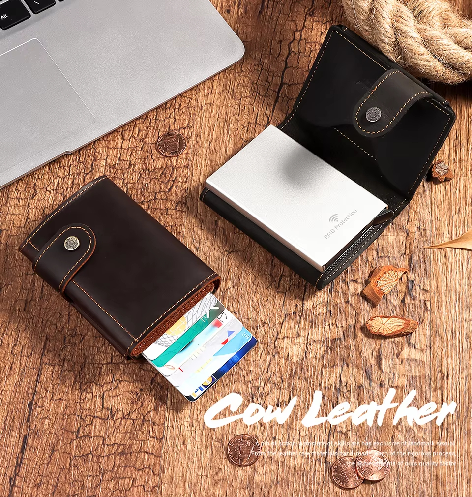Cow Leather RFID Wallet