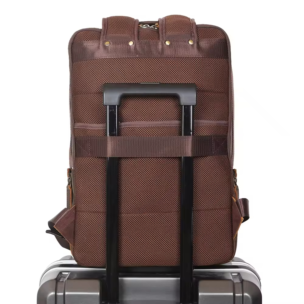 Leather Travel Backpack