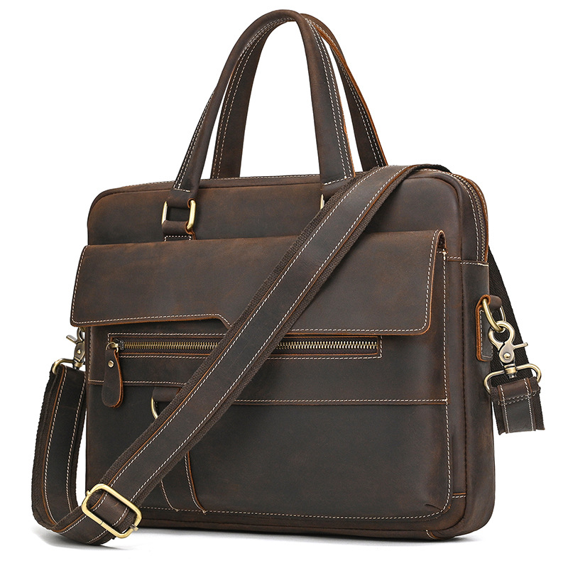 Leather Laptop Briefcase