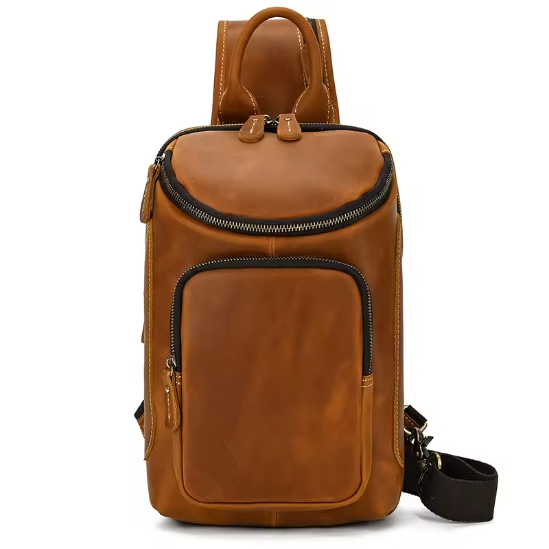Leather Sling Backpack