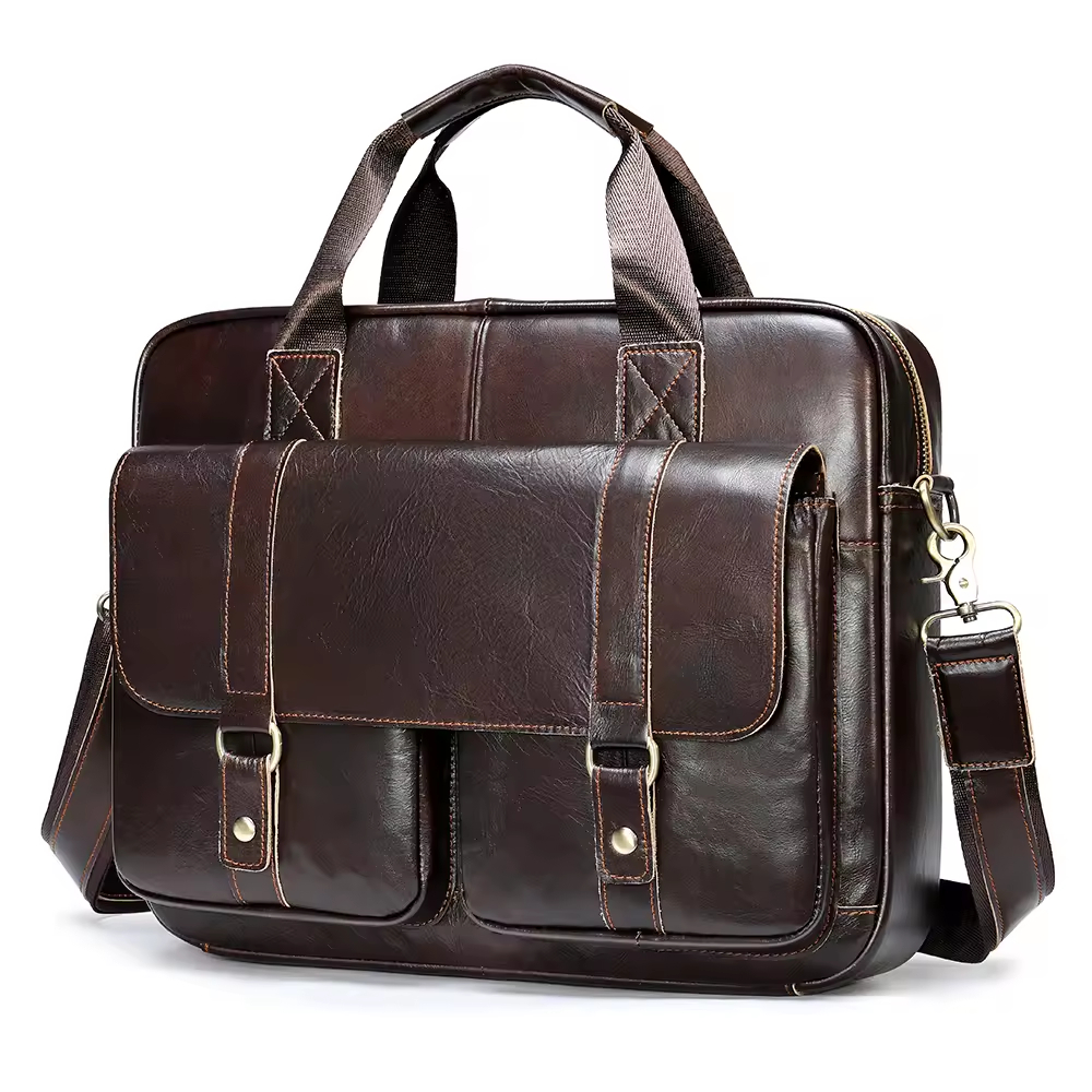 Leather Laptop Briefcase