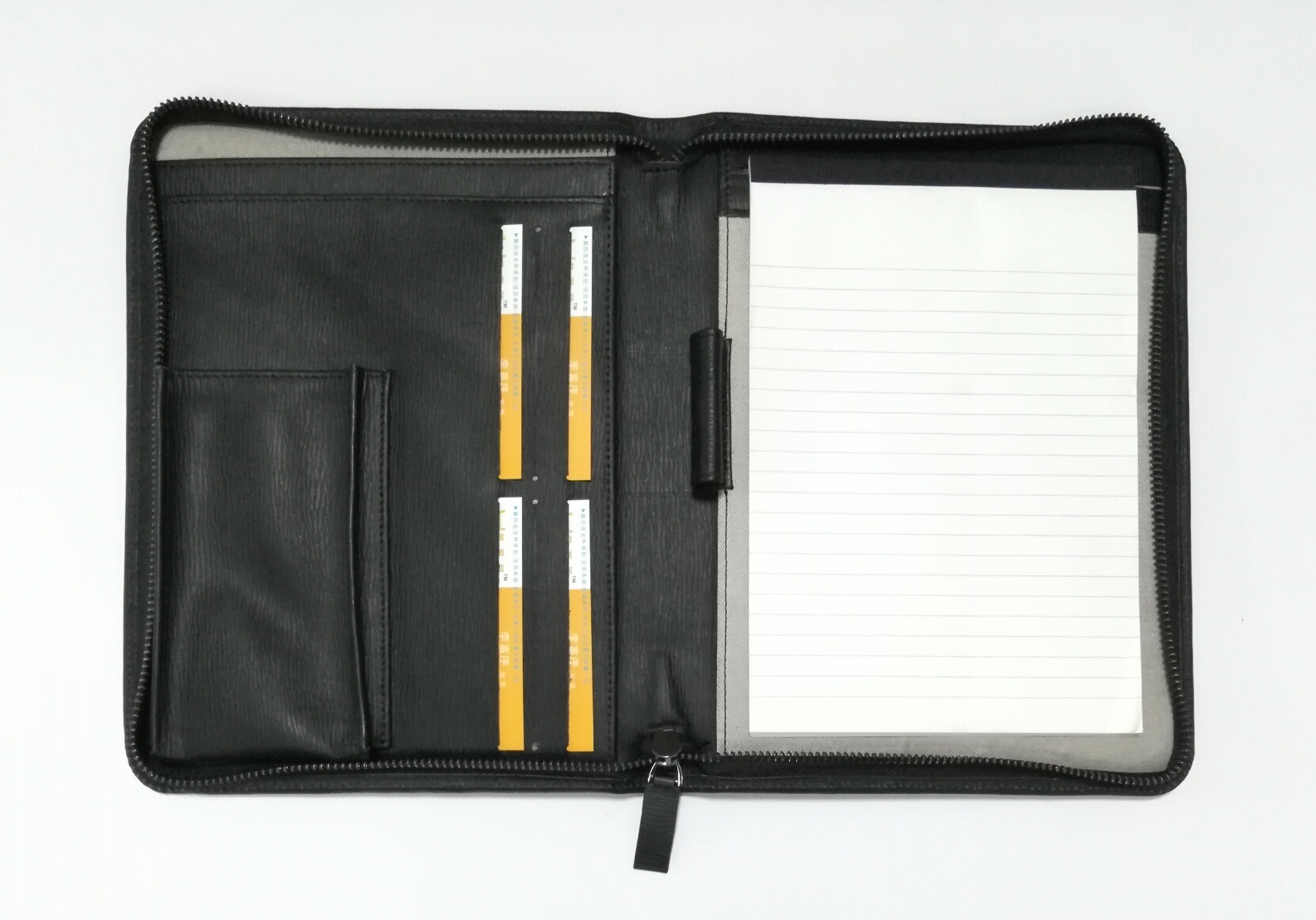 Zippered Leather Portfolio Organizer