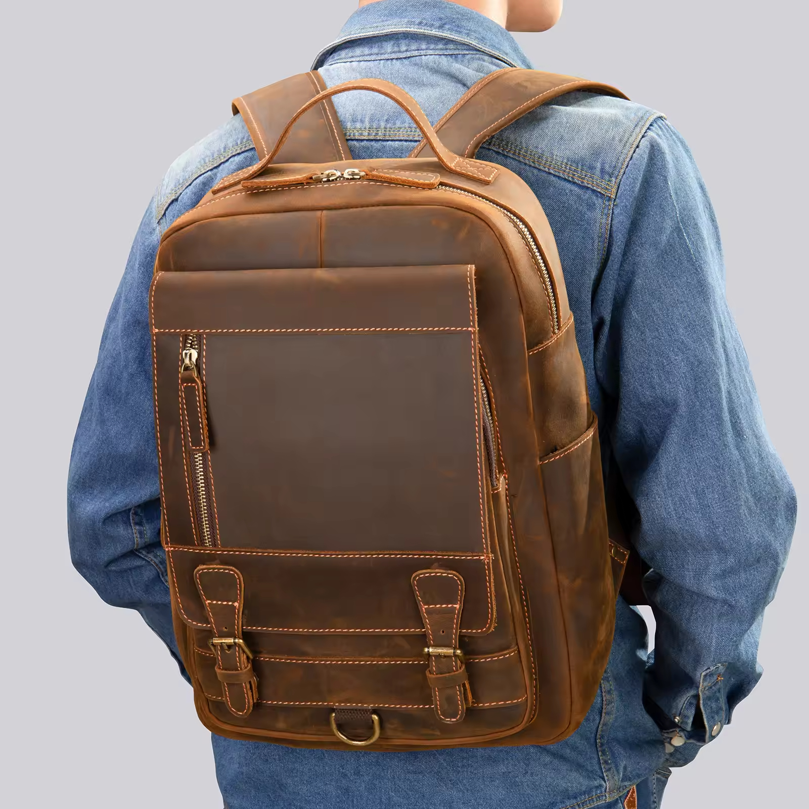 Genuine Leather Backpack
