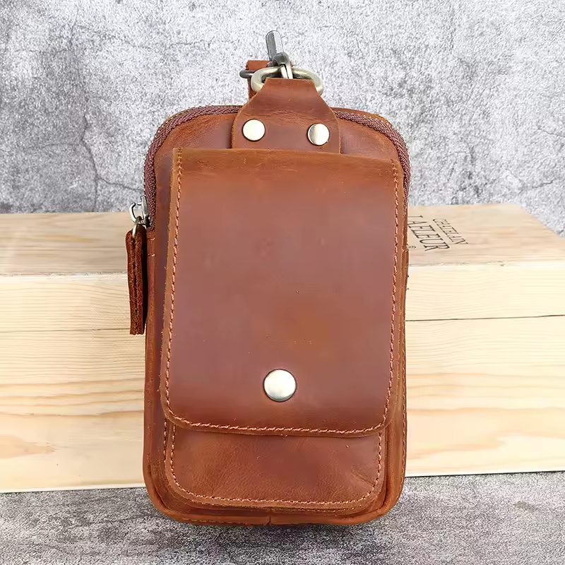 Premium Leather Belt Clip Pouch