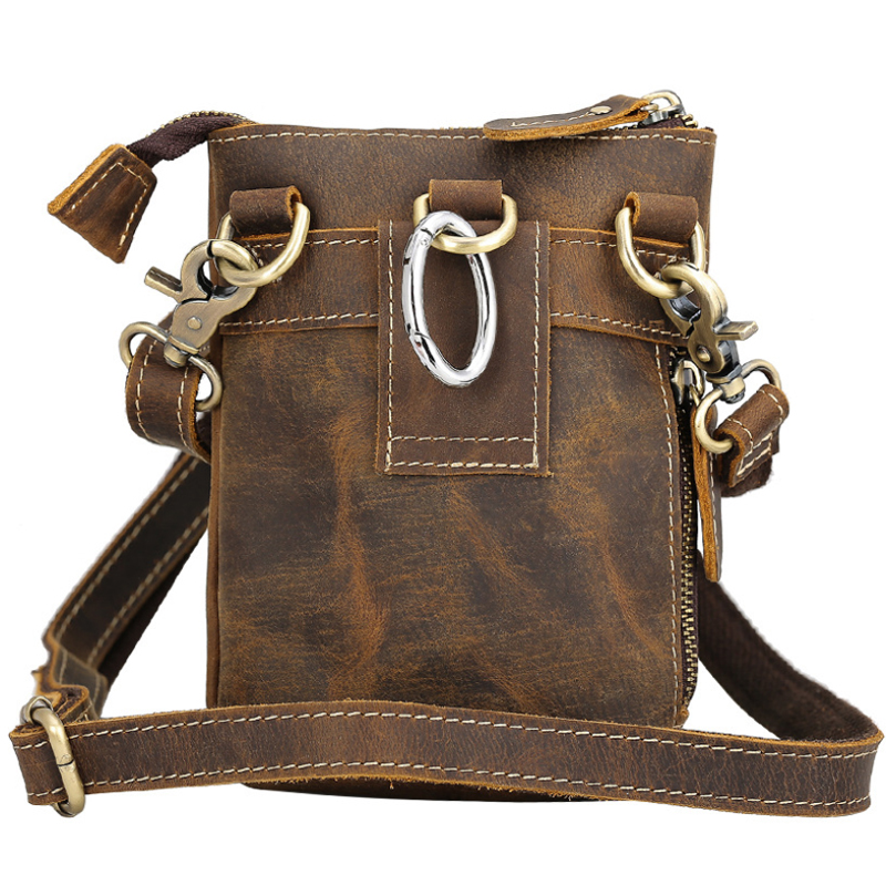 Vintage Leather Crossbody Bag