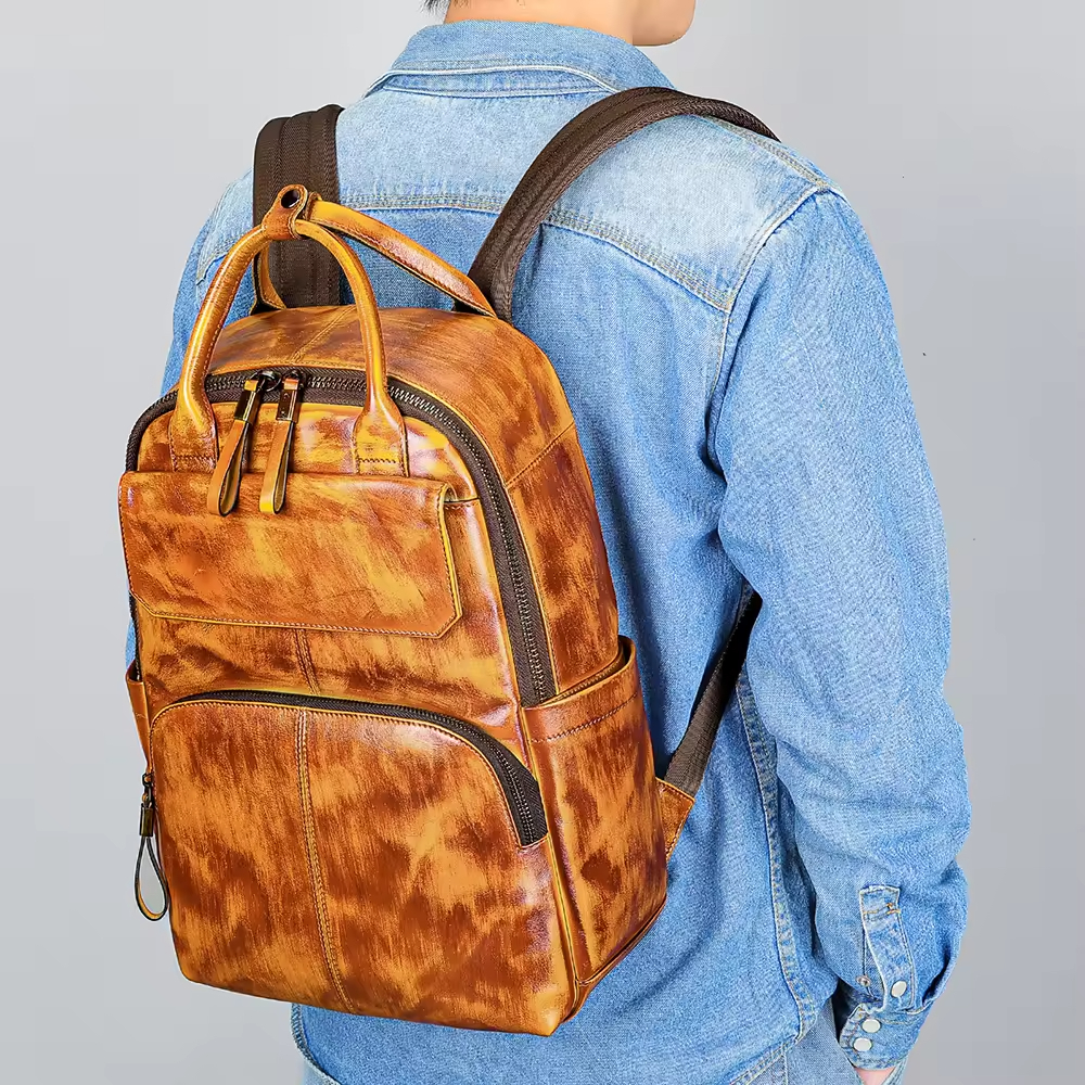 Vintage Leather Backpack