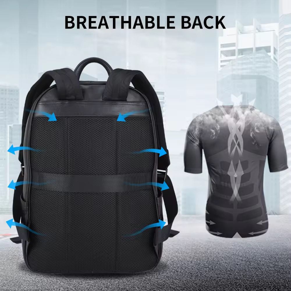 Leather Travel Backpack