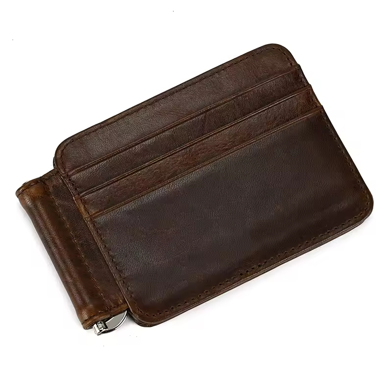 Slim Leather Card Holder Wallet