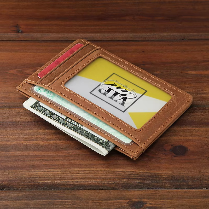 Slim Leather Card Holder Wallet