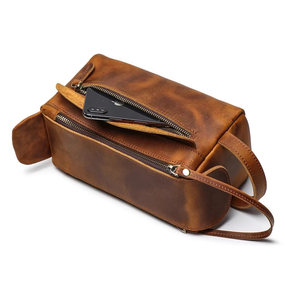 Leather Toiletry Bag