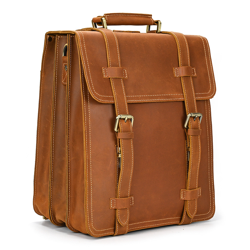 Leather Laptop Backpack