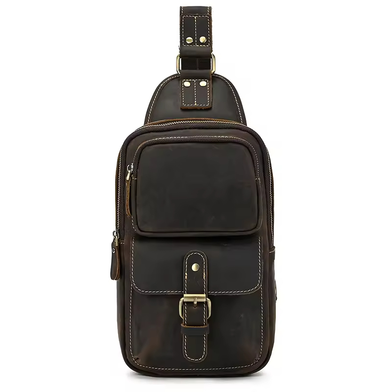 Men's Leather Sling Bag