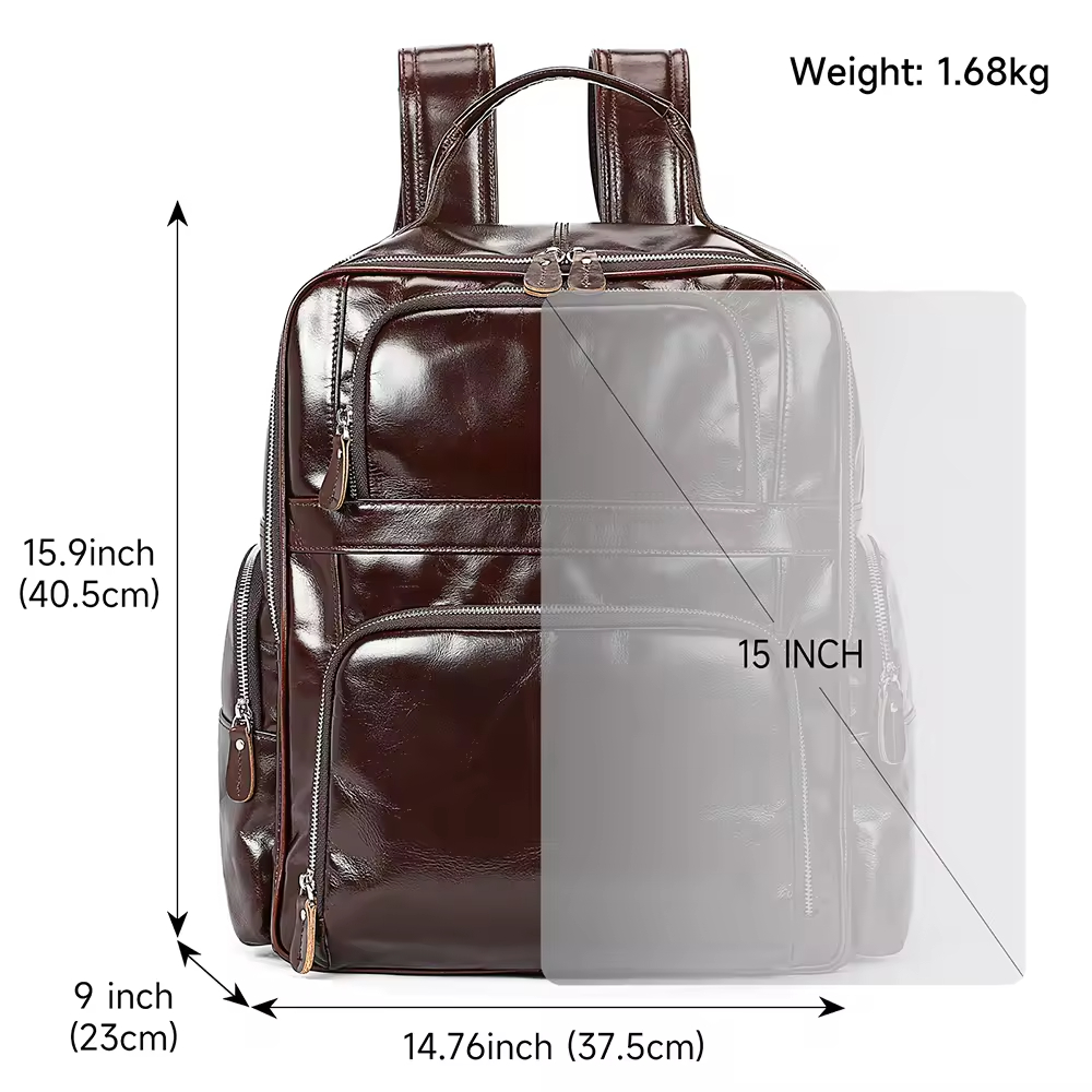 Leather Travel Backpack