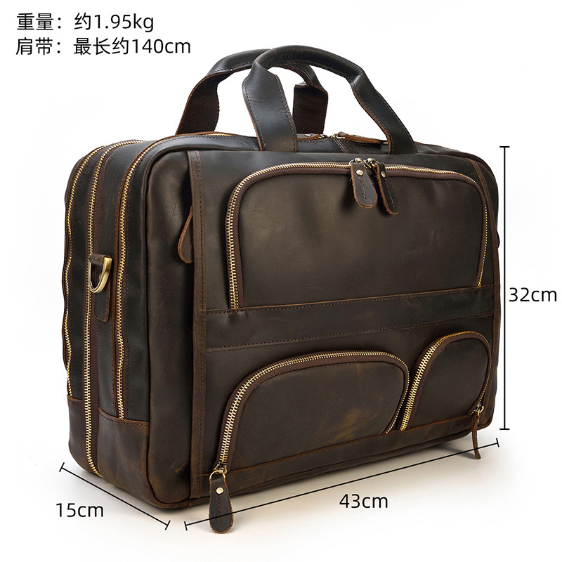 Leather Laptop Briefcase