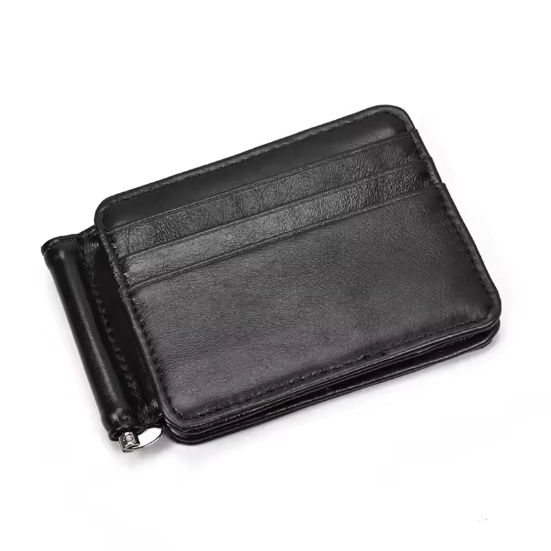 Slim Leather Card Holder Wallet