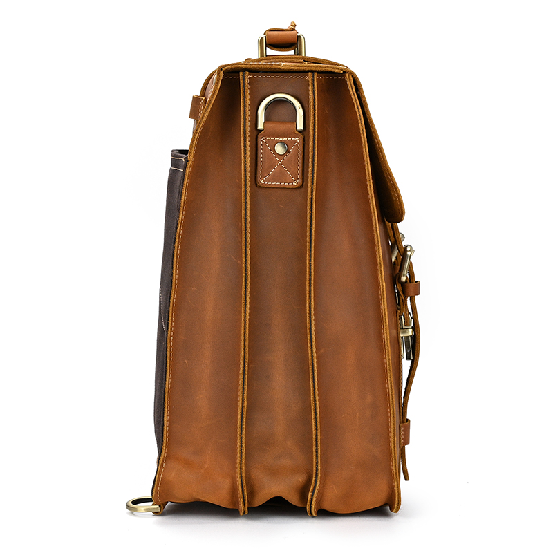 Leather Laptop Backpack