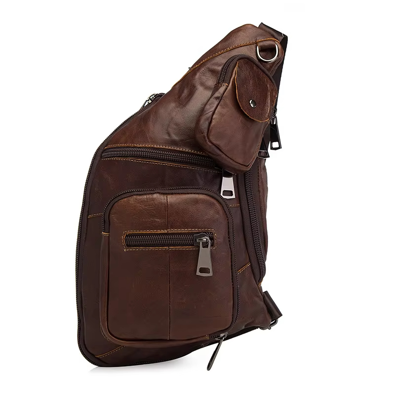 Brown Leather Sling Bag