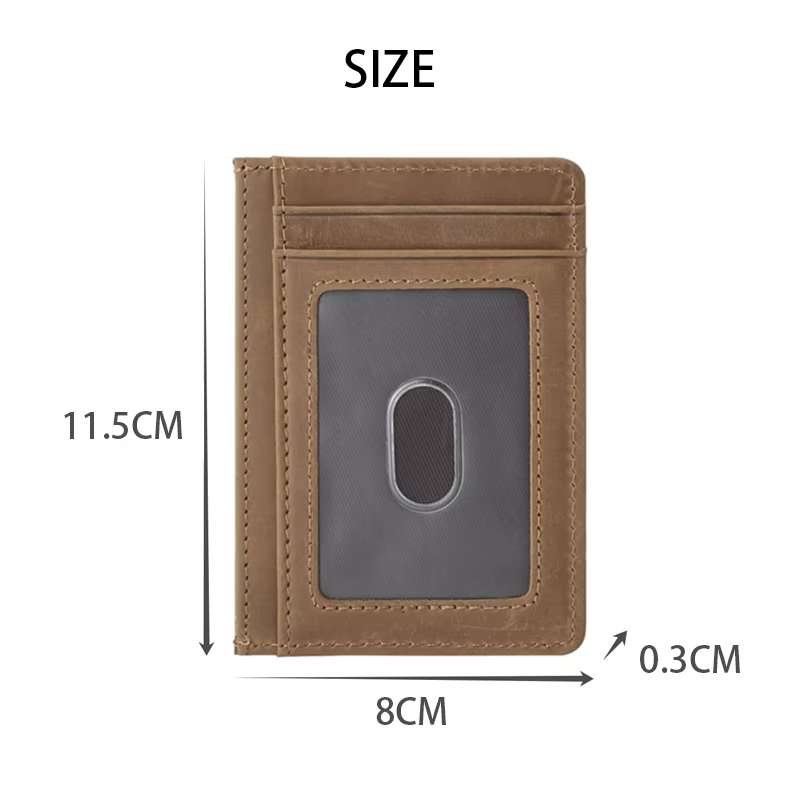 Slim Leather Card Holder Wallet