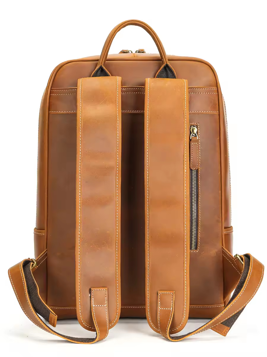 Leather Laptop Backpack