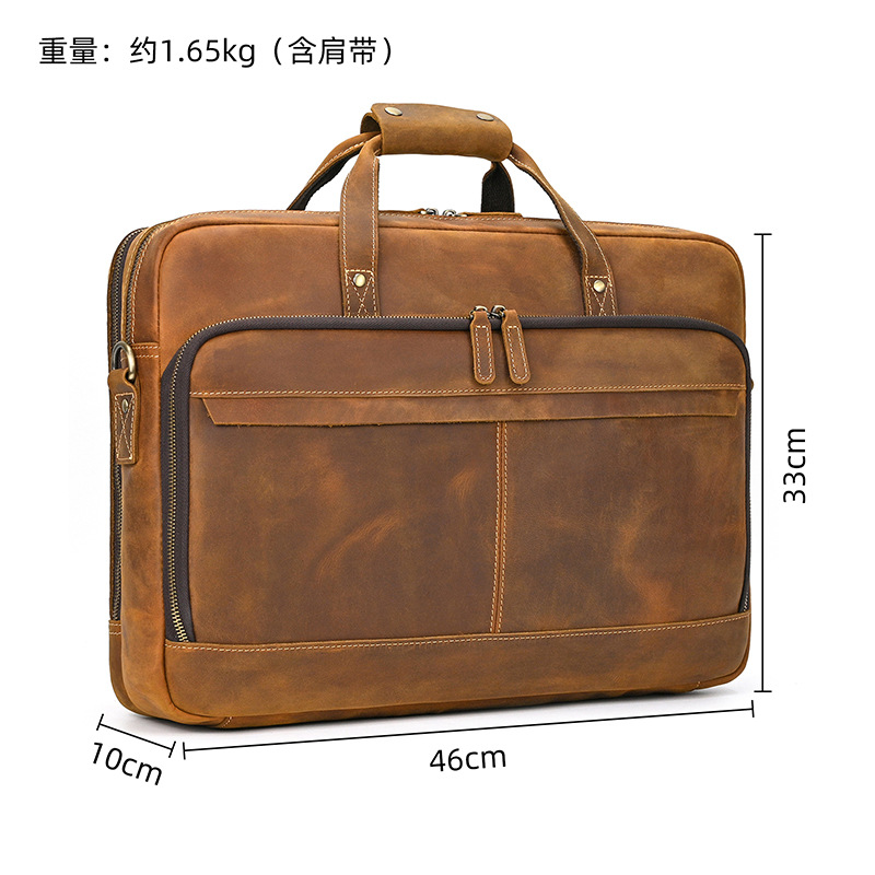 Leather Laptop Briefcase