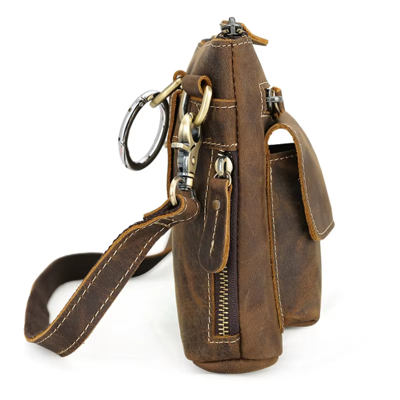 Vintage Leather Crossbody Bag
