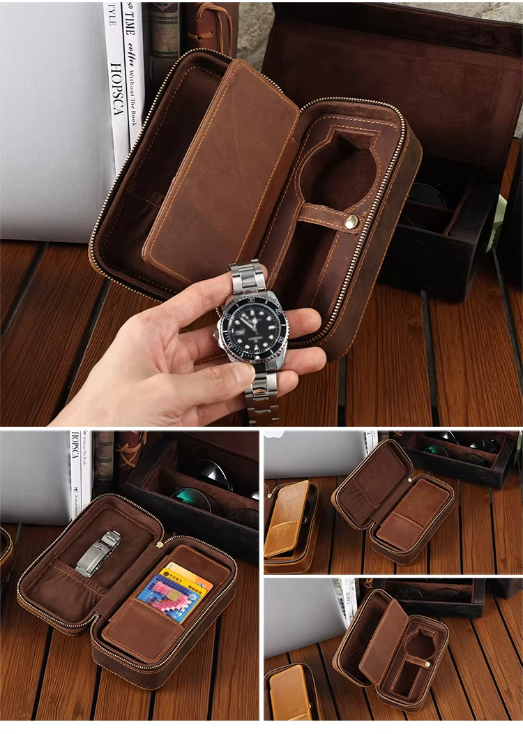 Luxury Leather Watch Storage Box