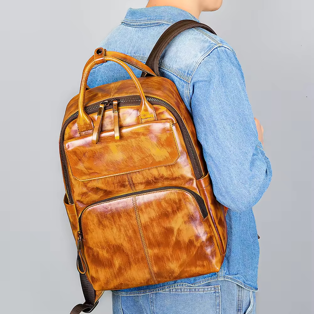 Vintage Leather Backpack
