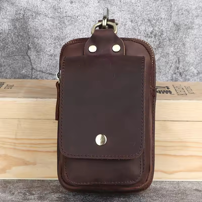 Premium Leather Belt Clip Pouch
