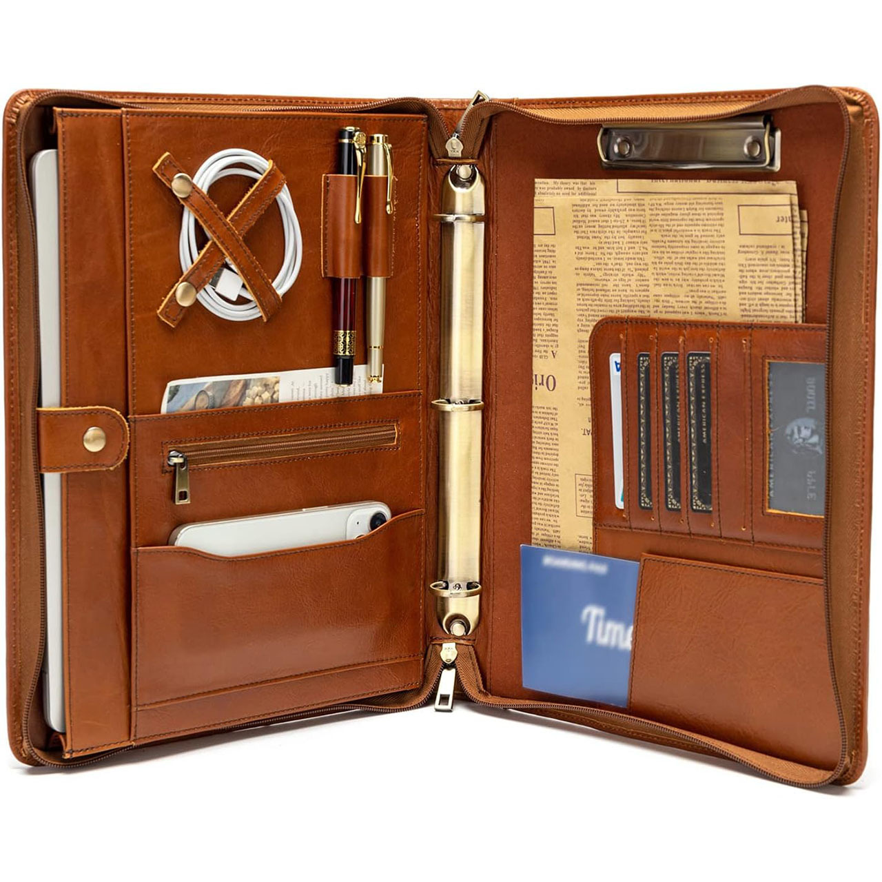 Leather Document Organizer