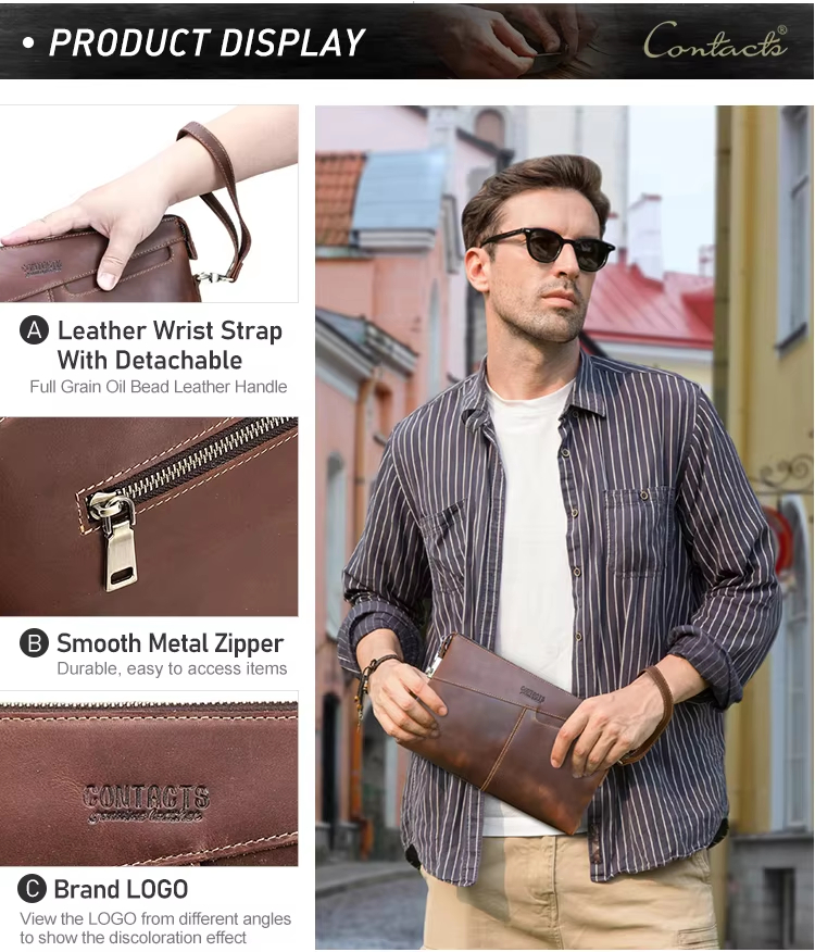 Large Capacity Anti-Theft Men's Clutch Bag