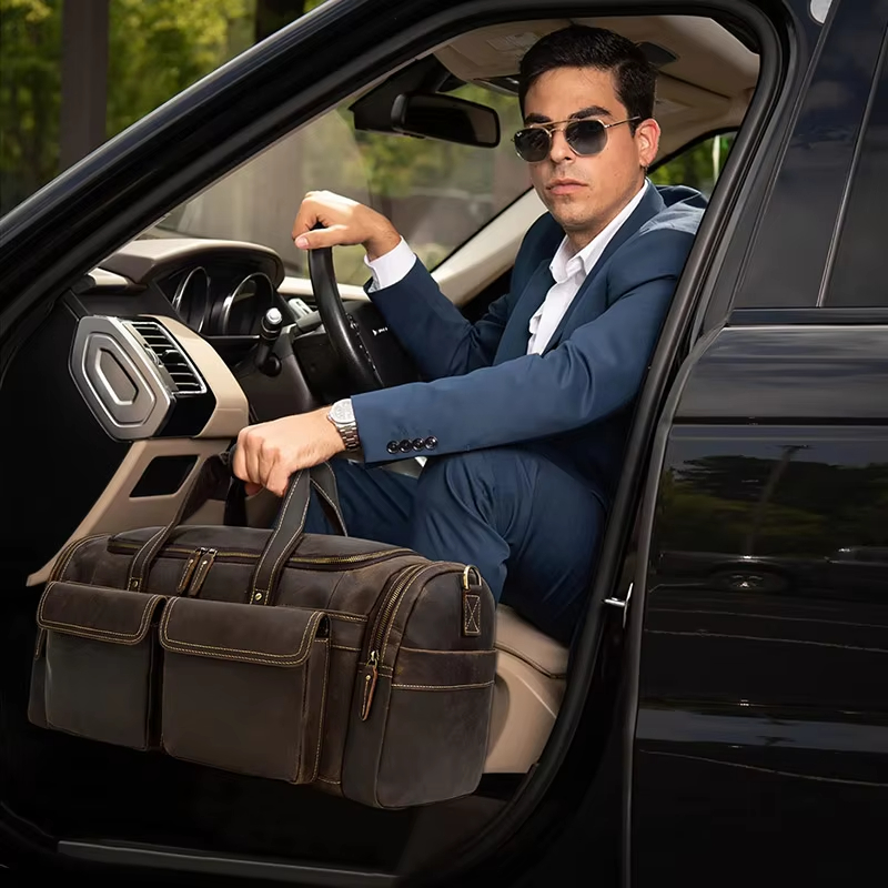 Vintage Leather Travel Bag