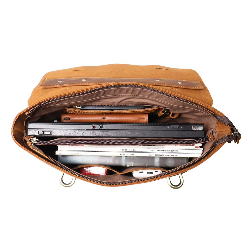 Leather Messenger Bag