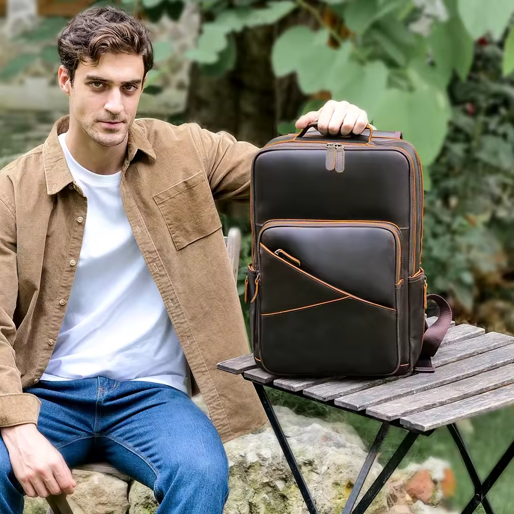 Vintage Leather Backpack