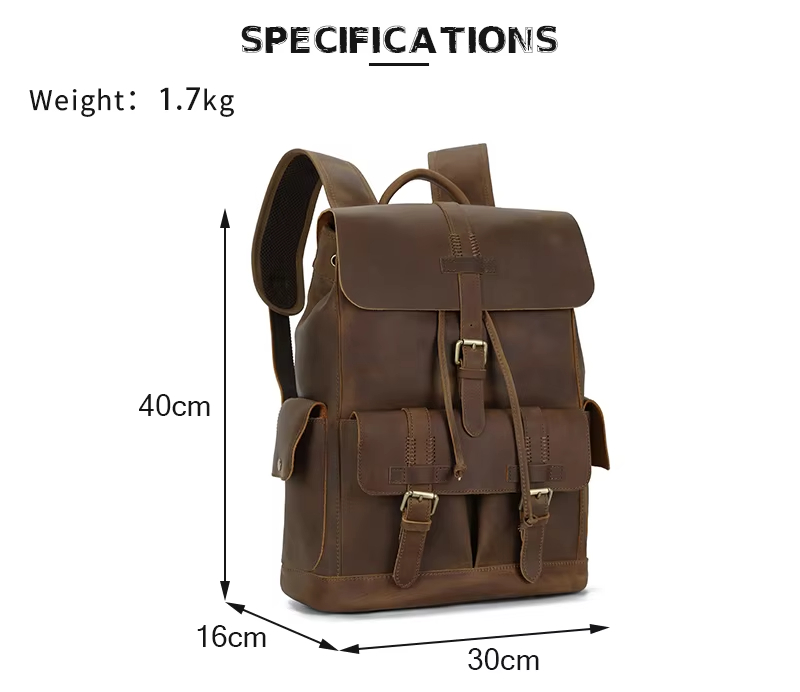 Vintage Leather Backpack