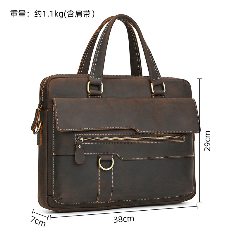Leather Laptop Briefcase