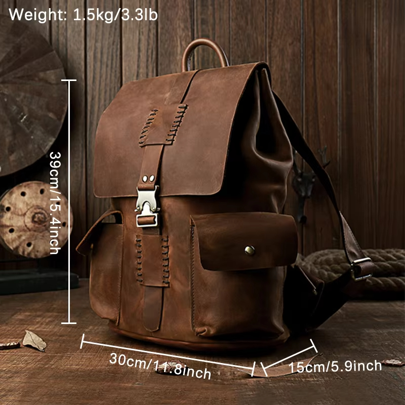 Vintage Leather Backpack