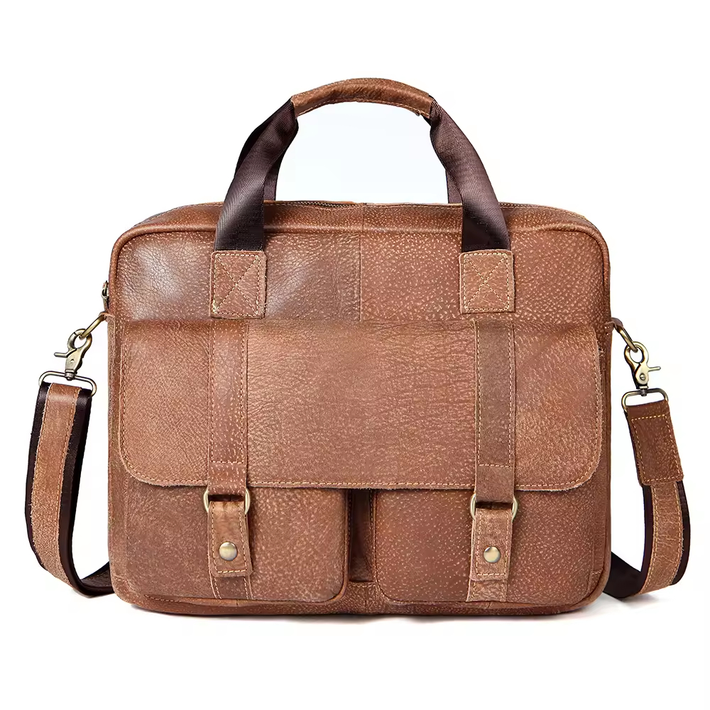 Leather Laptop Briefcase