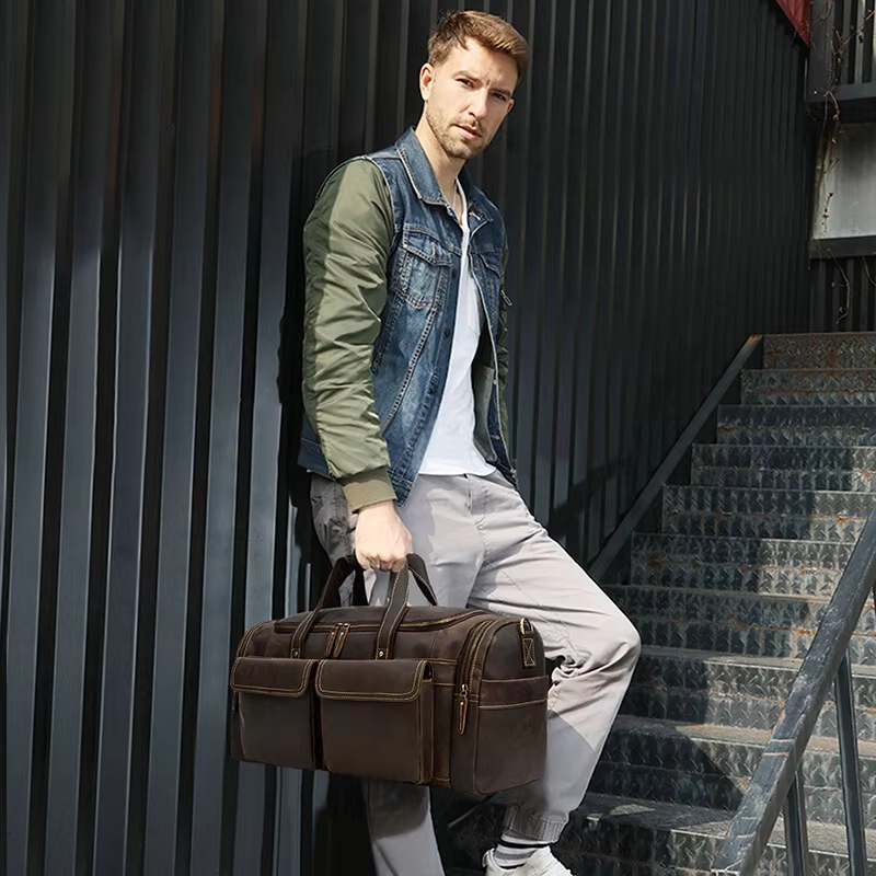 Vintage Leather Travel Bag