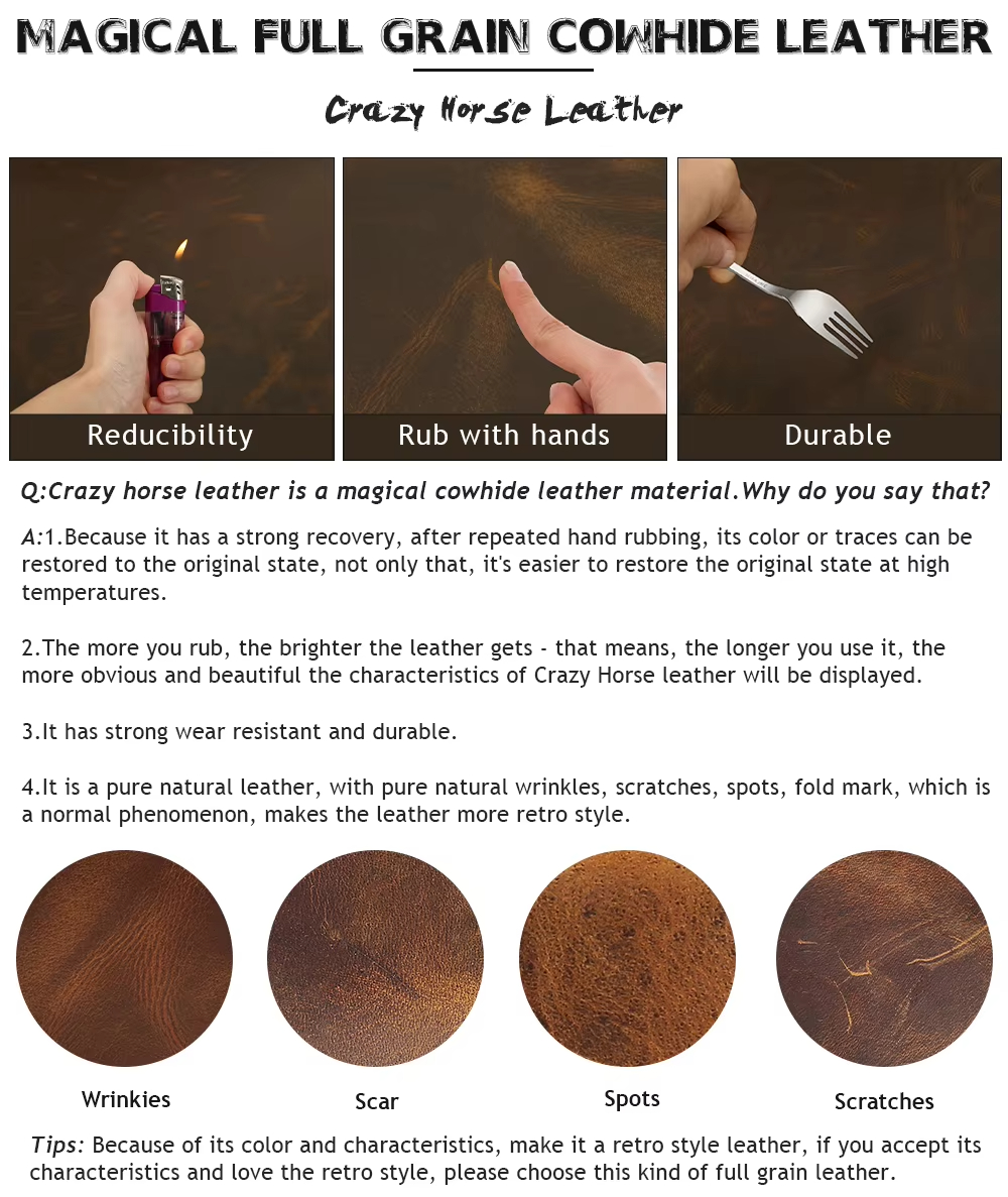 Vintage Leather Travel Duffel Bag