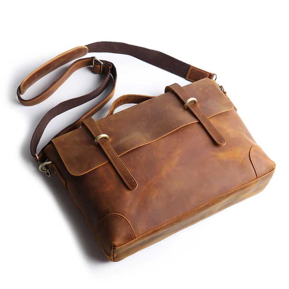 Leather Messenger Bag