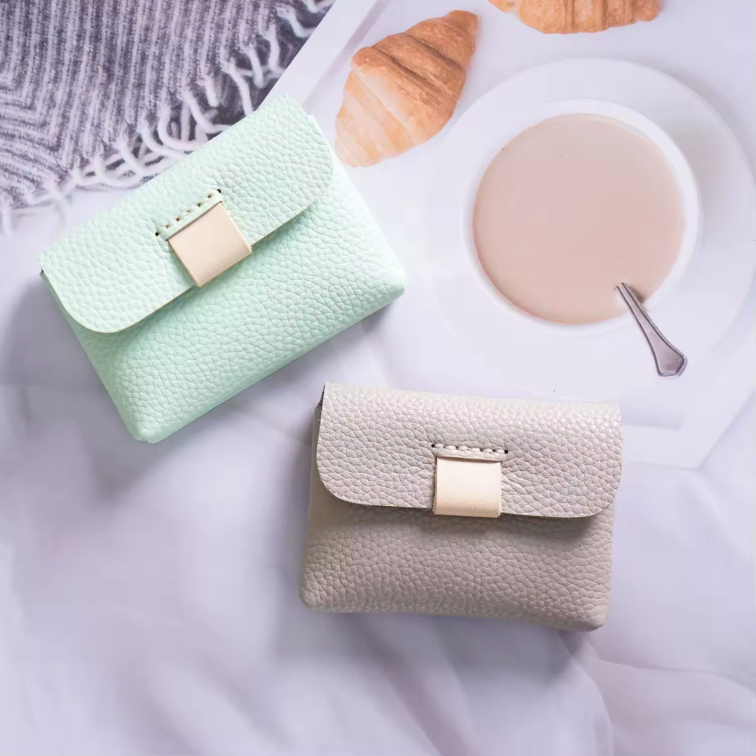 Black Textured Leather Wallet