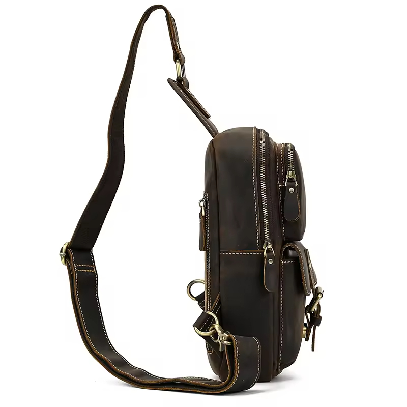 Men's Leather Sling Bag