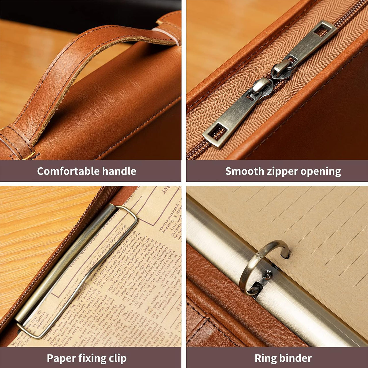 Leather Document Organizer