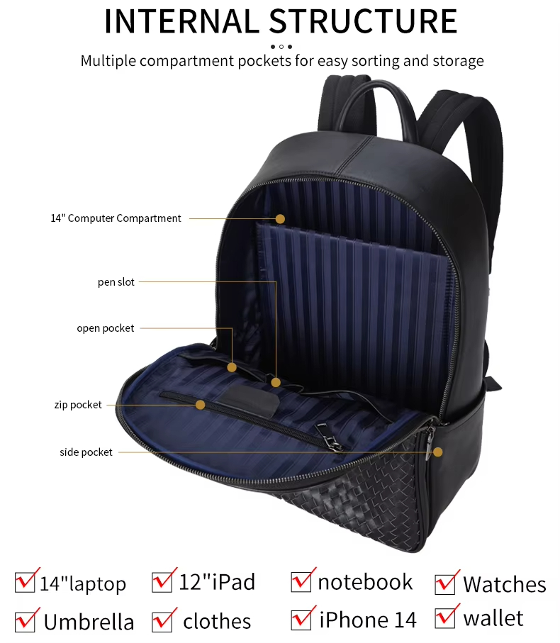 Leather Travel Backpack