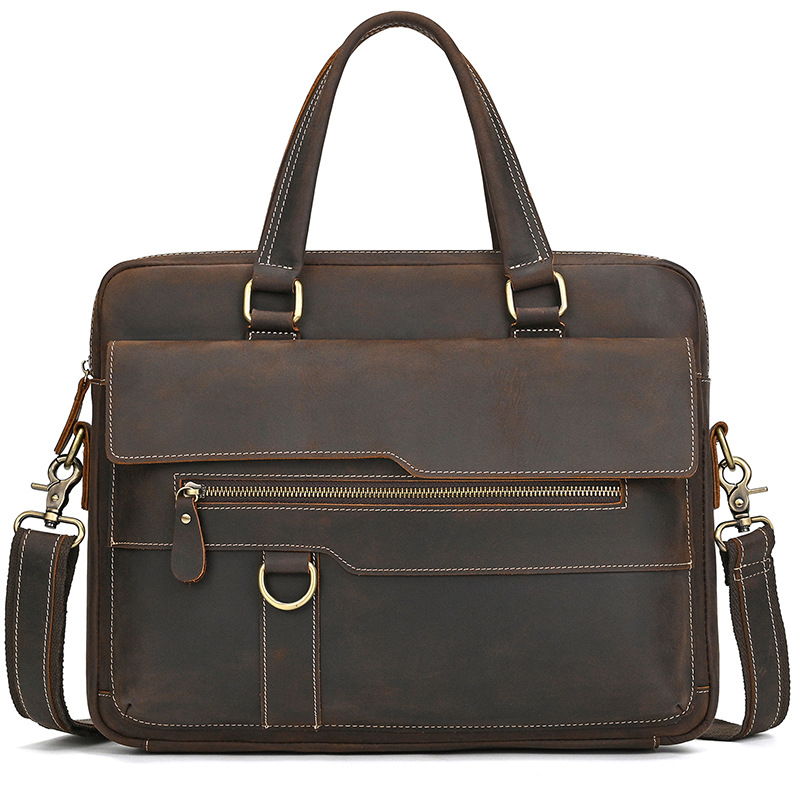 Leather Laptop Briefcase