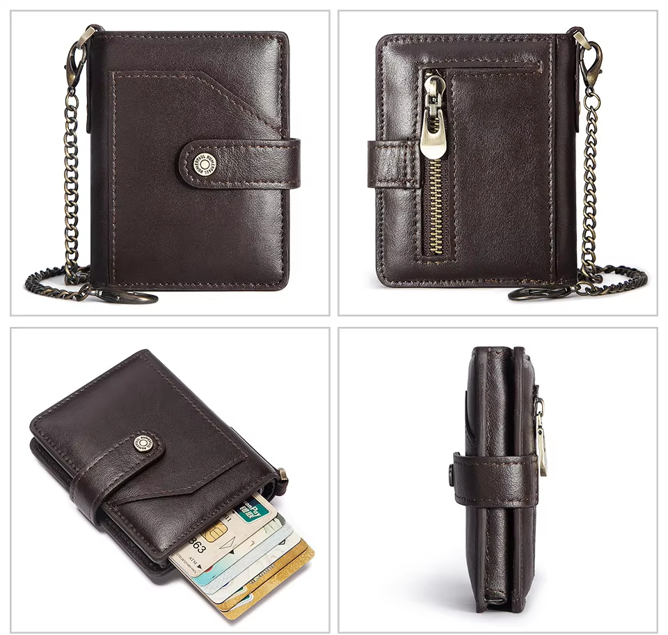 High Capacity Leather Wallet card holder