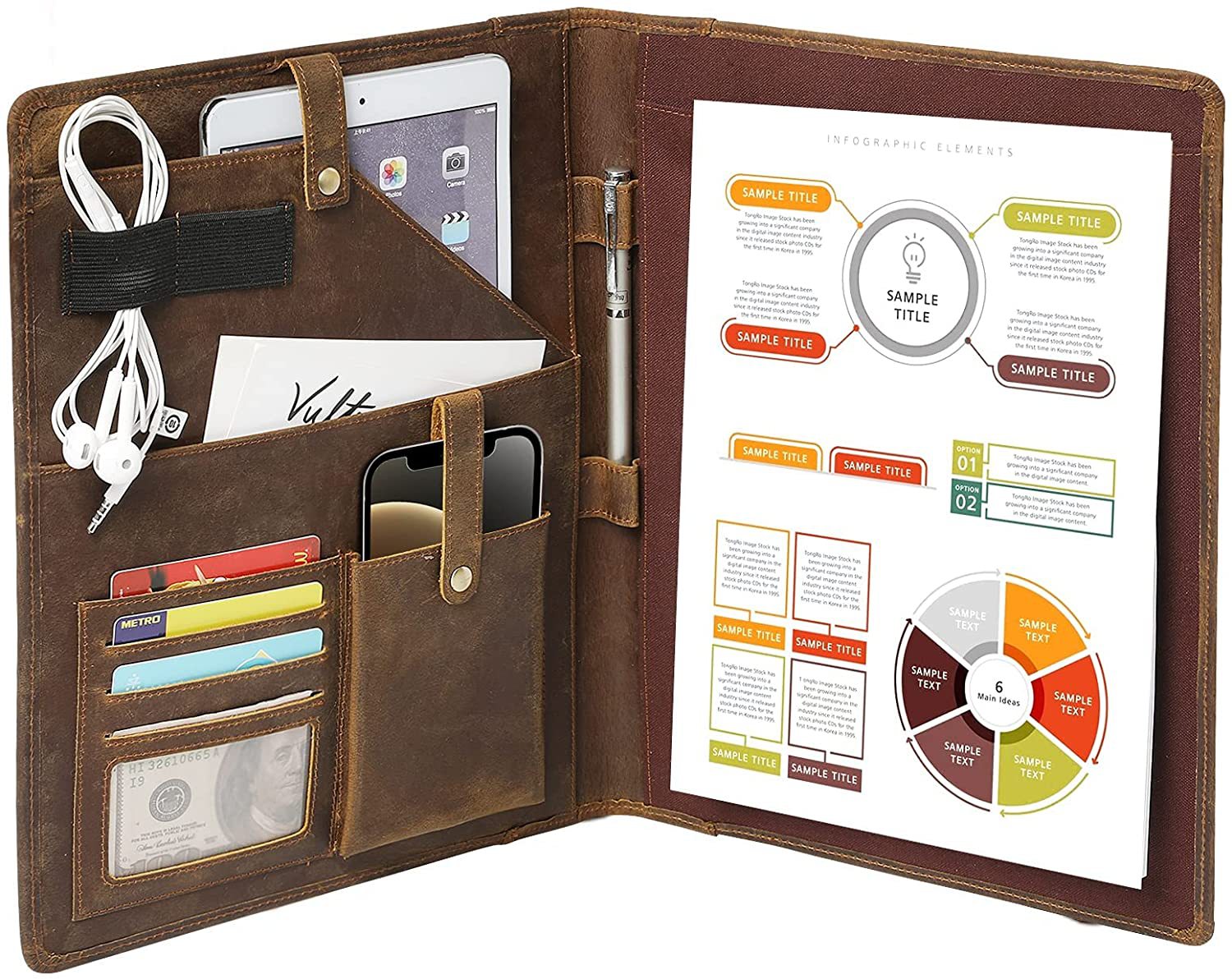 Leather Portfolio Organizer